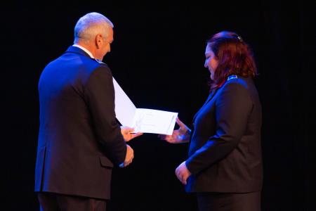 Slavnostna podelitev listin o napredovanju v čine gasilski častnik, višji gasilski častnik in visoki gasilski častnik (13)